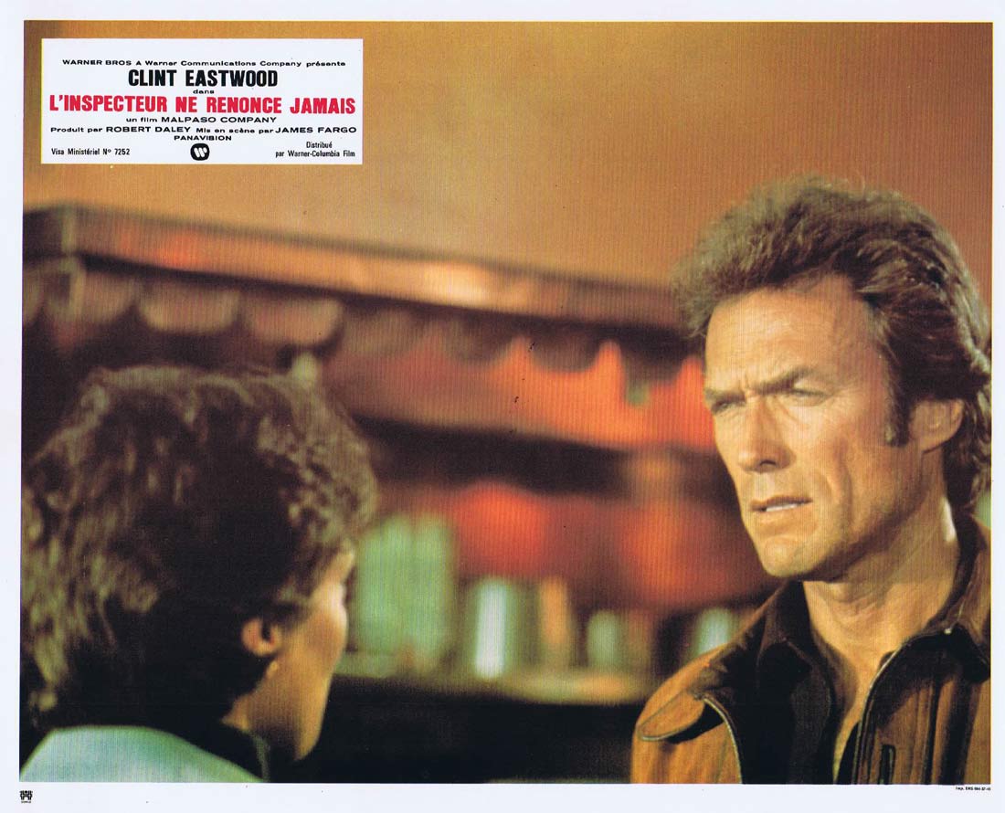 THE ENFORCER Original French Lobby Card 4 Clint Eastwood Dirty Harry