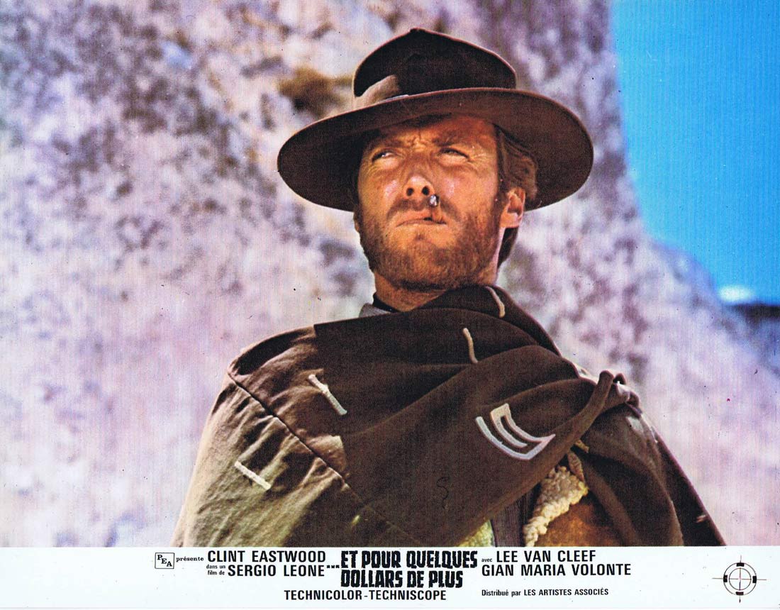 FOR A FEW DOLLARS MORE Original French Lobby Card 1 Clint Eastwood