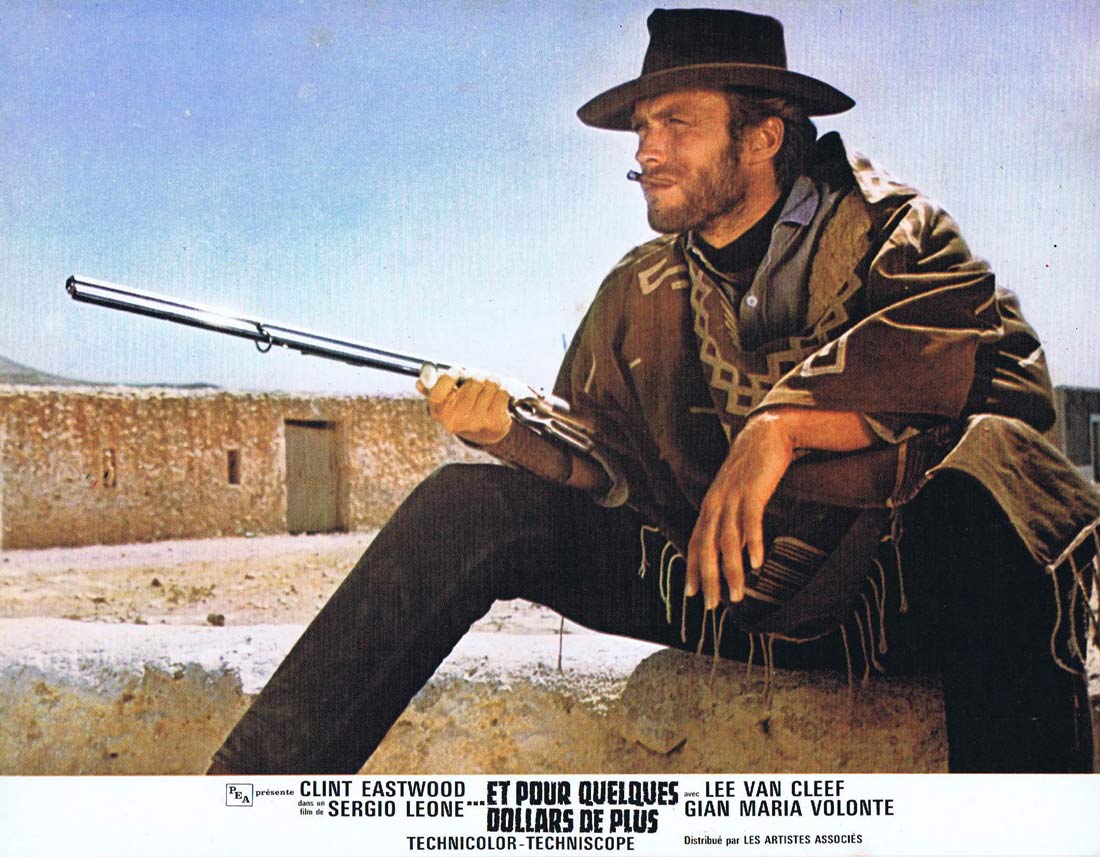 FOR A FEW DOLLARS MORE Original French Lobby Card 2 Clint Eastwood
