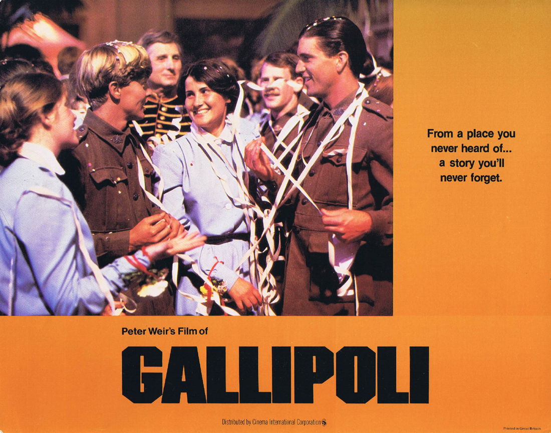 GALLIPOLI Original UK Lobby Card 6 Mel Gibson Mark Lee