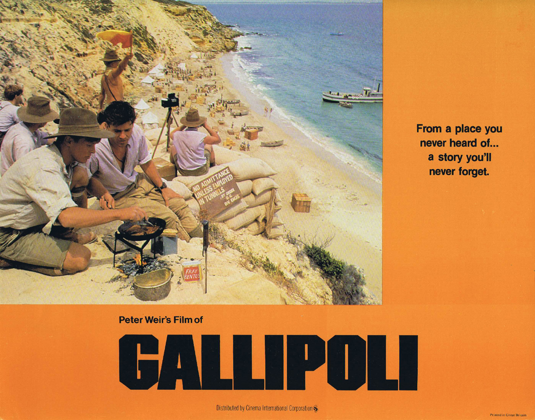 GALLIPOLI Original UK Lobby Card 7 Mel Gibson Mark Lee