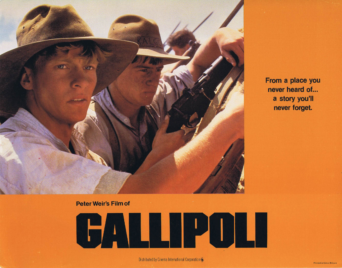 GALLIPOLI Original UK Lobby Card 8 Mel Gibson Mark Lee