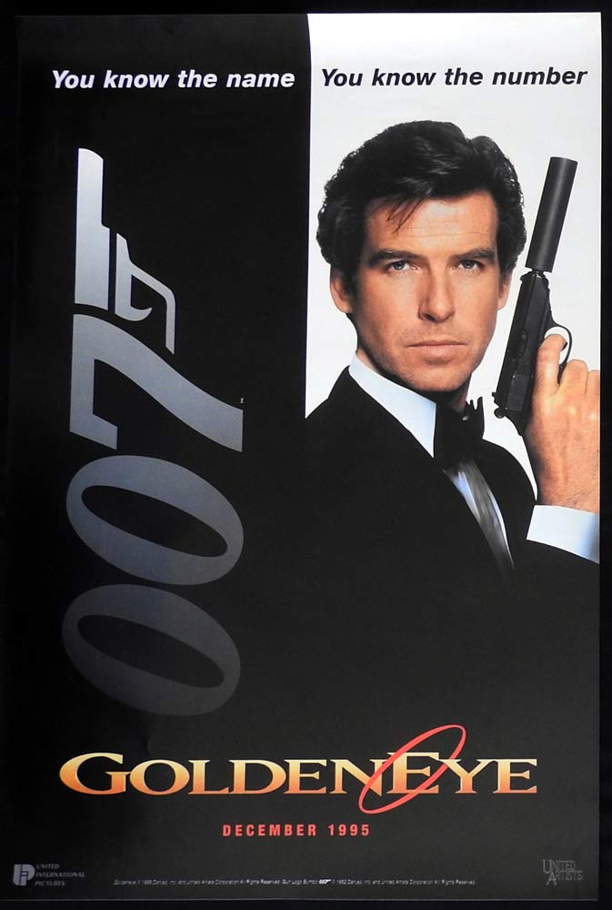GOLDENEYE Original Rolled US ADVANCE One sheet Movie poster Pierce Brosnan James Bond