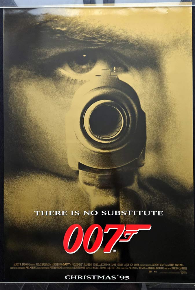 GOLDENEYE Original Rolled US Teaser One sheet Movie poster Pierce Brosnan James Bond