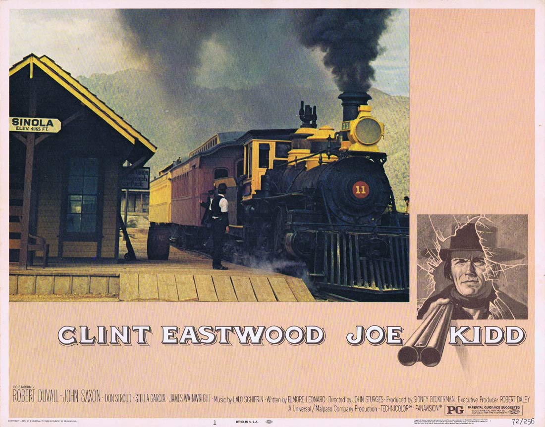 JOE KIDD Original US Lobby Card 1 Clint Eastwood Robert Duvall