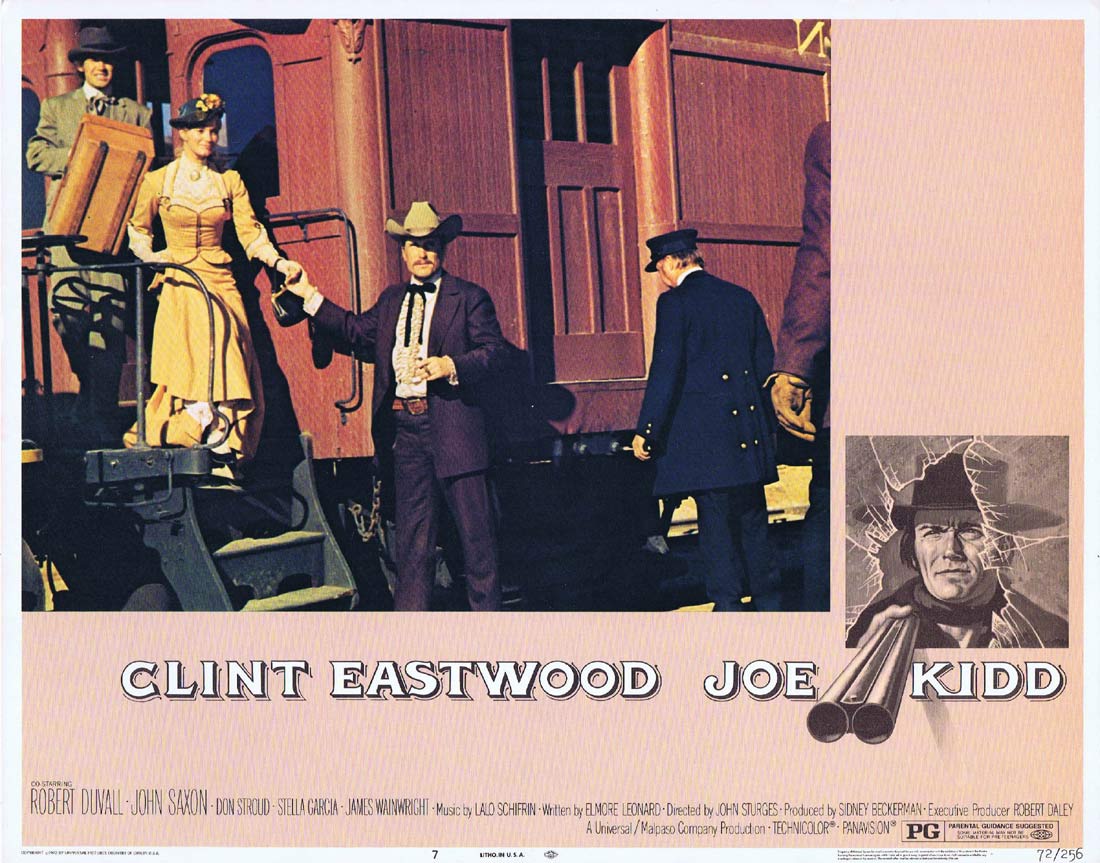 JOE KIDD Original US Lobby Card 7 Clint Eastwood Robert Duvall