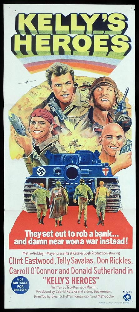 KELLY’S HEROES Original Daybill Movie Poster Clint Eastwood
