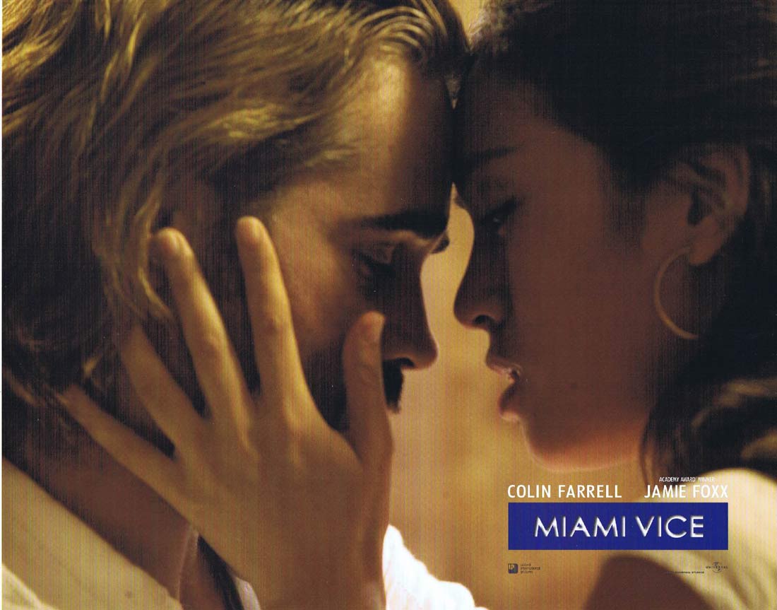 MIAMI VICE Original Lobby Card 3 Jamie Foxx Colin Farrell