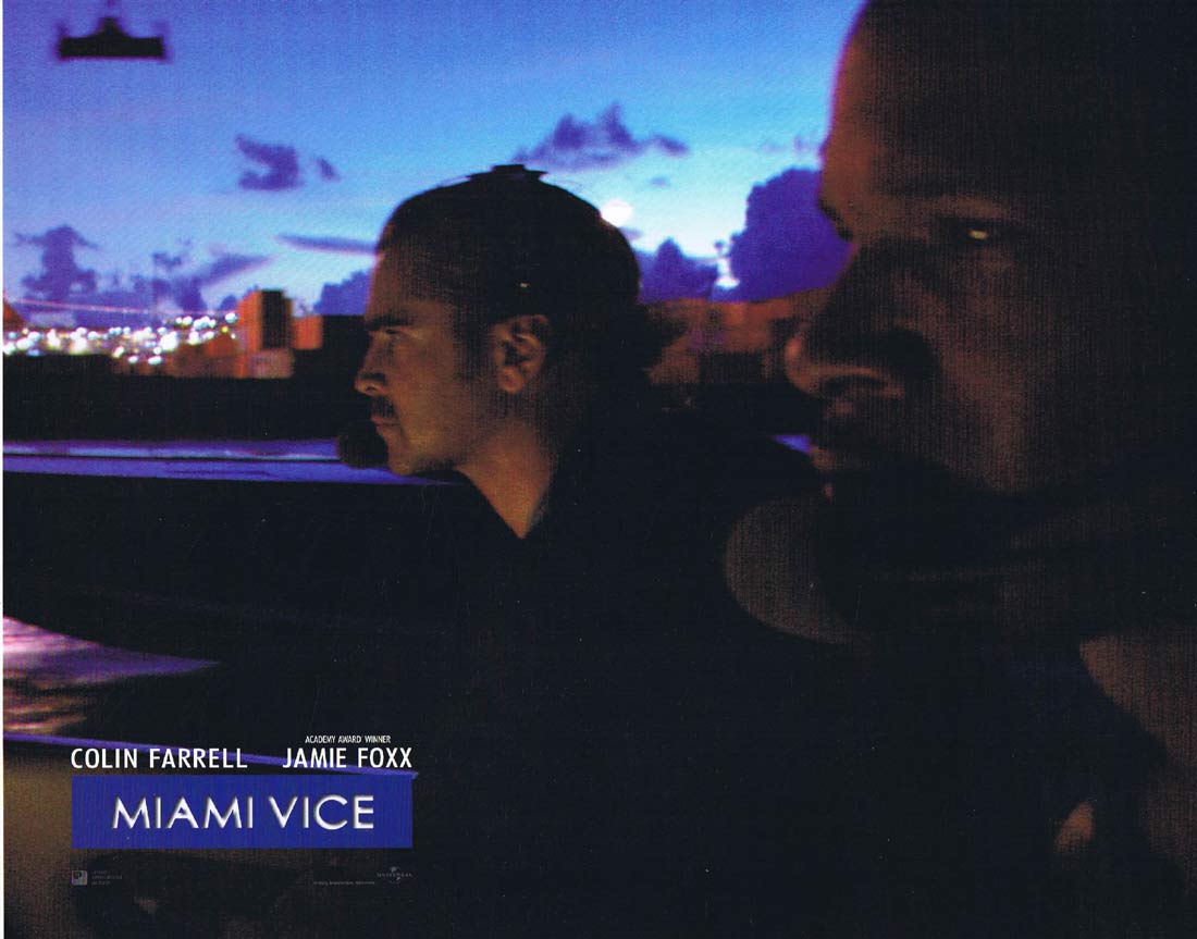 MIAMI VICE Original Lobby Card 8 Jamie Foxx Colin Farrell