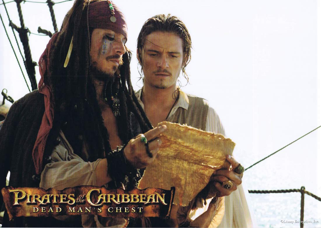 PIRATES OF THE CARRIBEAN DEAD MAN’S CHEST Original French Lobby Card 1 Johnny Depp