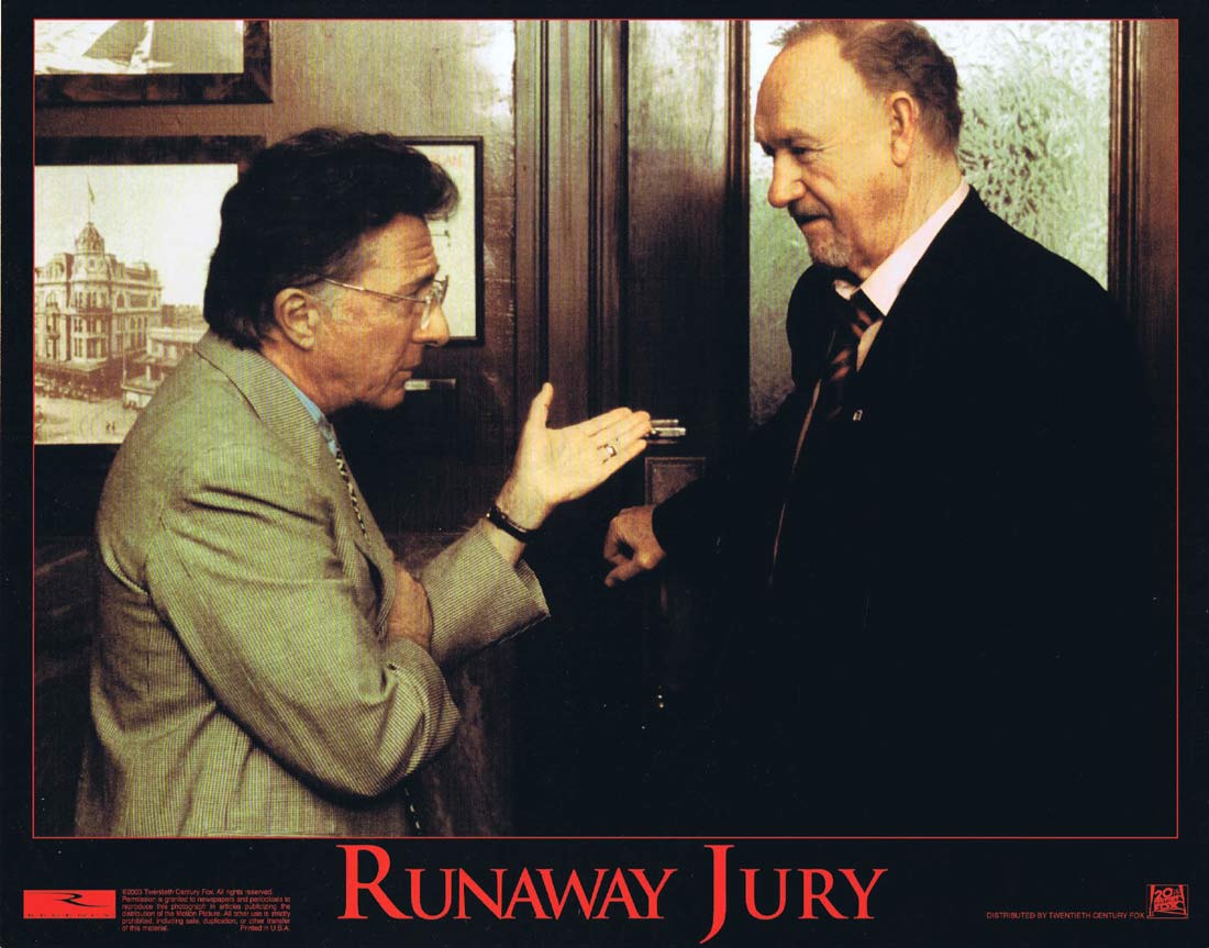 RUNAWAY JURY Original Lobby Card 4 John Cusack Rachel Weisz
