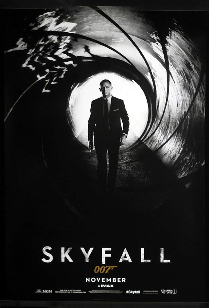 SKYFALL Original DS US One sheet Movie poster Daniel Craig James Bond