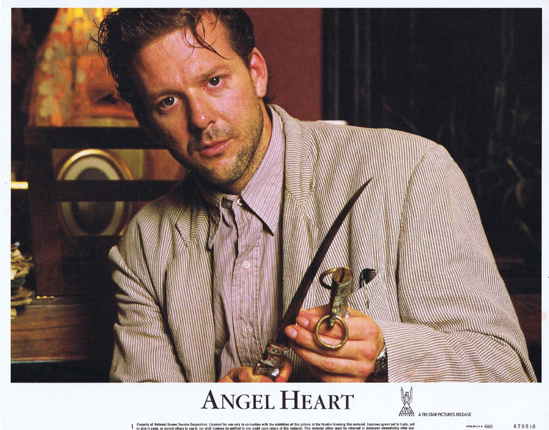 ANGEL HEART Original Lobby Card 1 Mickey Rourke Robert De Niro