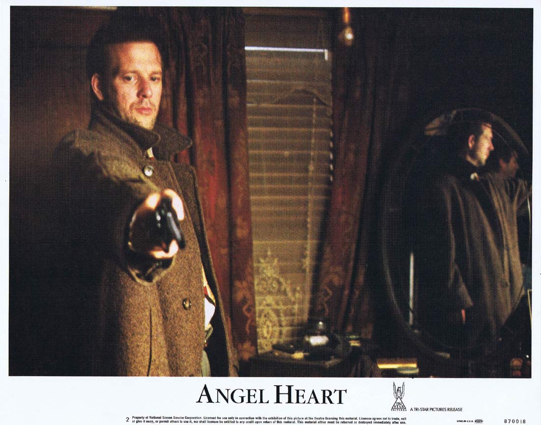 ANGEL HEART Original Lobby Card 2 Mickey Rourke Robert De Niro