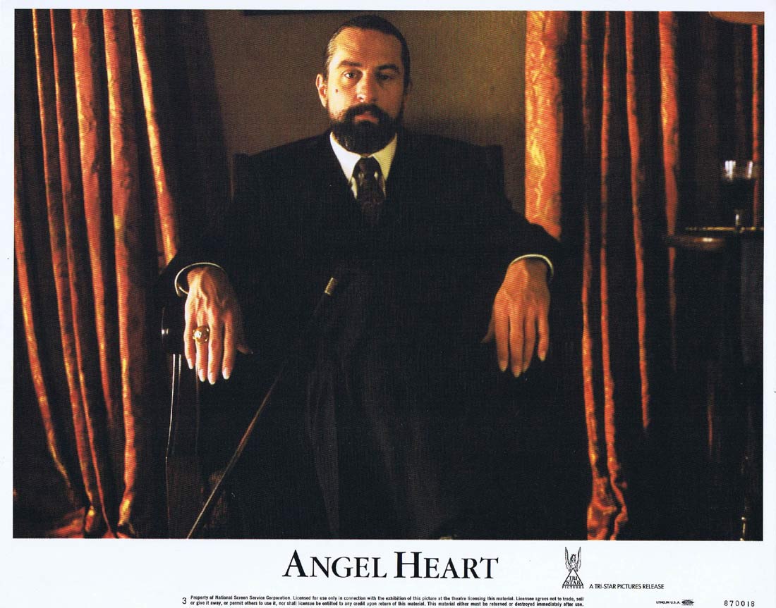 ANGEL HEART Original Lobby Card 4 Mickey Rourke Robert De Niro