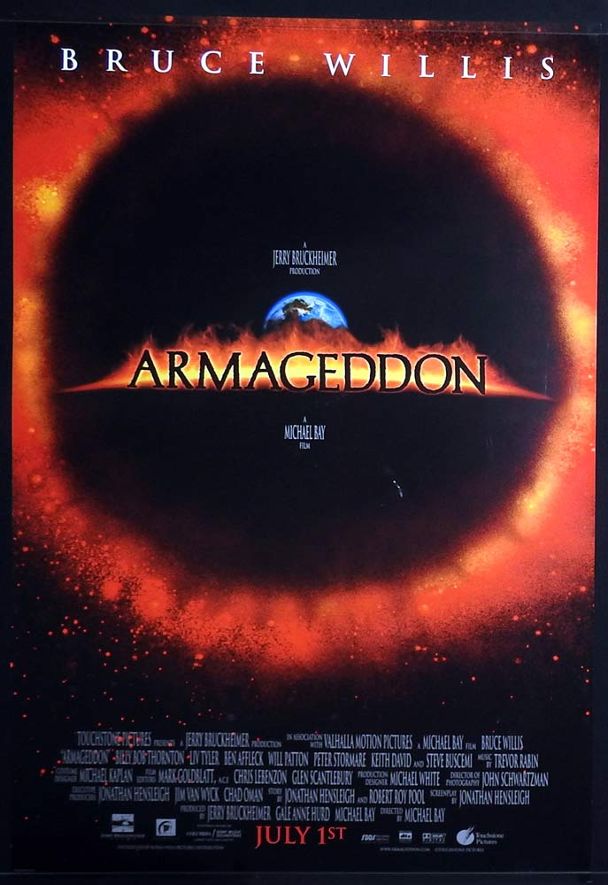 ARMAGEDDON Original DS US One sheet Movie poster Bruce Willis