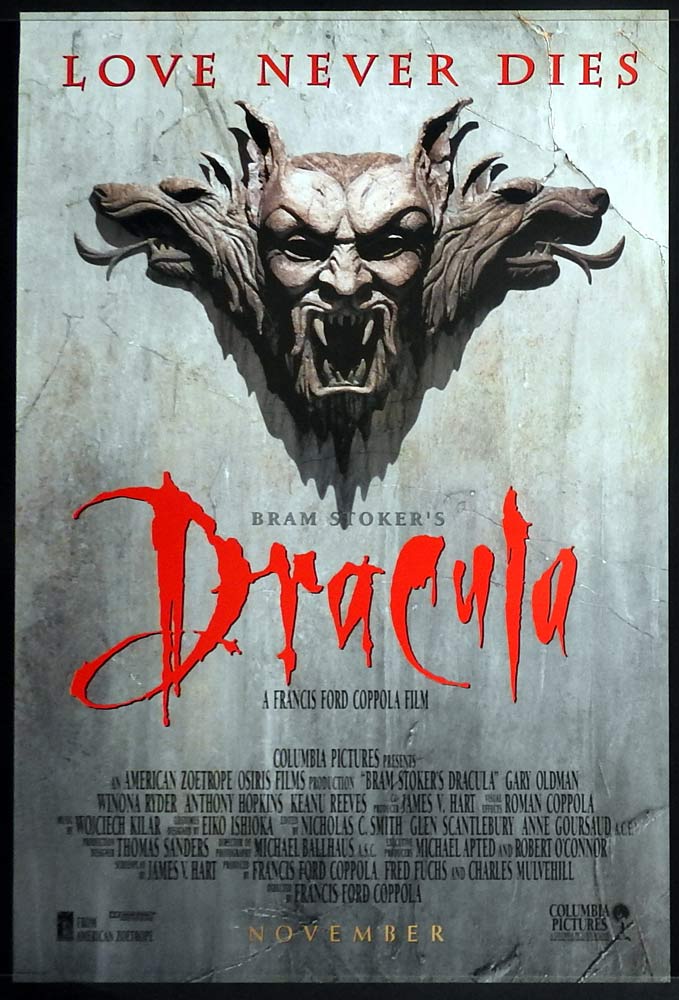 BRAM STOKER’S DRACULA Original SS ADV US One sheet Movie poster