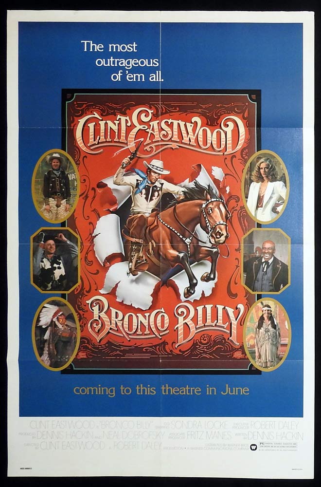 BRONCO BILLY Original US One Sheet Movie Poster Clint Eastwood