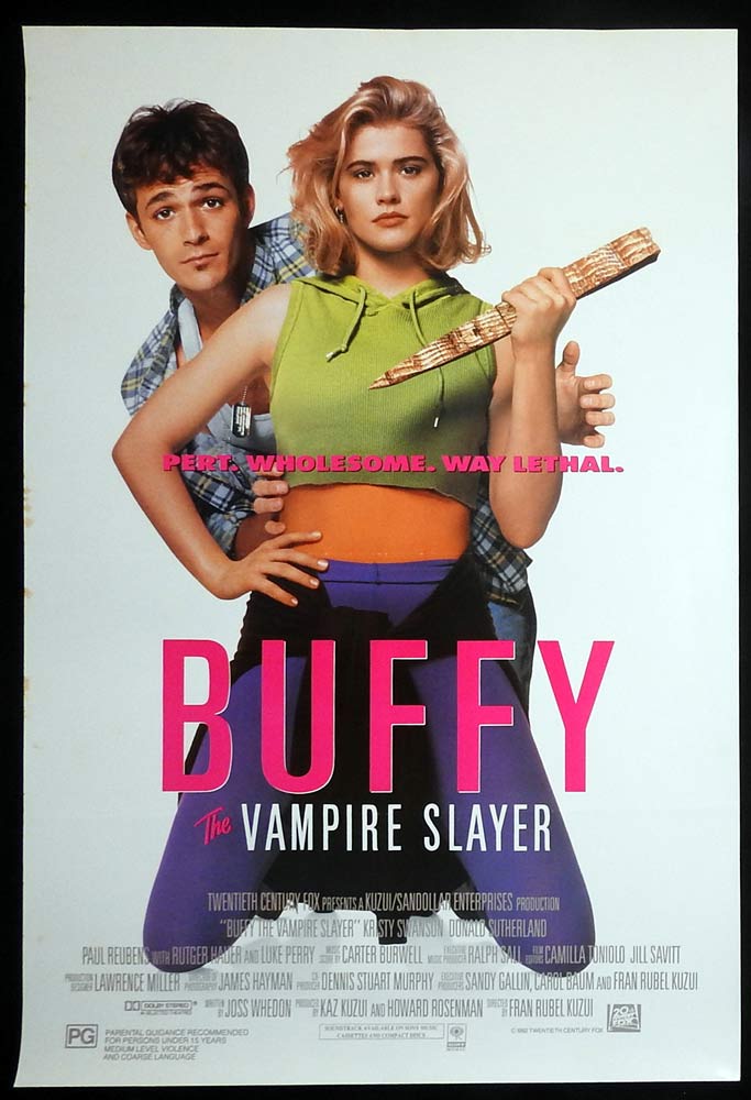 BUFFY THE VAMPIRE SLAYER Original One Sheet Movie Poster Kristy Swanson
