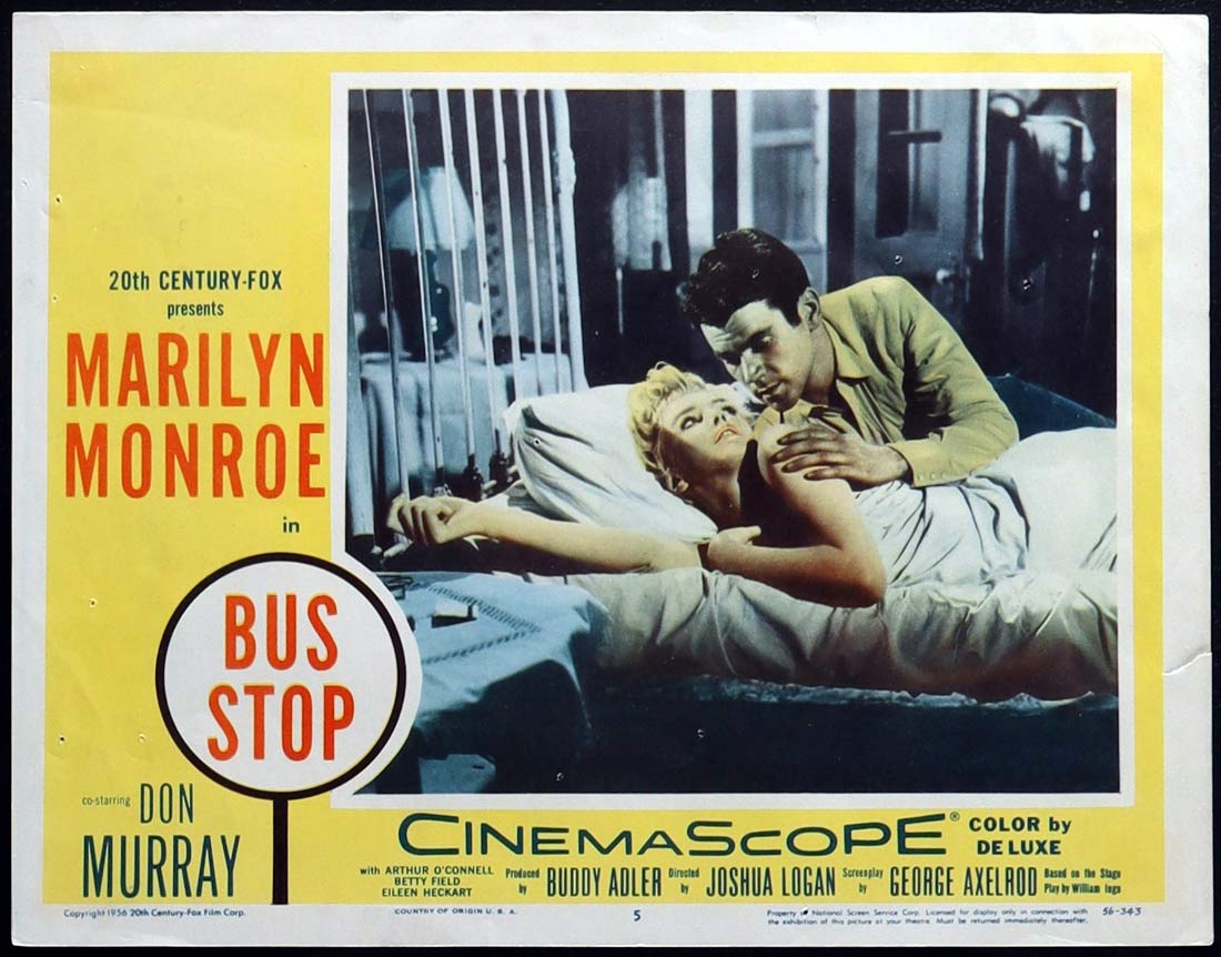 BUS STOP Original US Lobby card 5 Marilyn Monroe