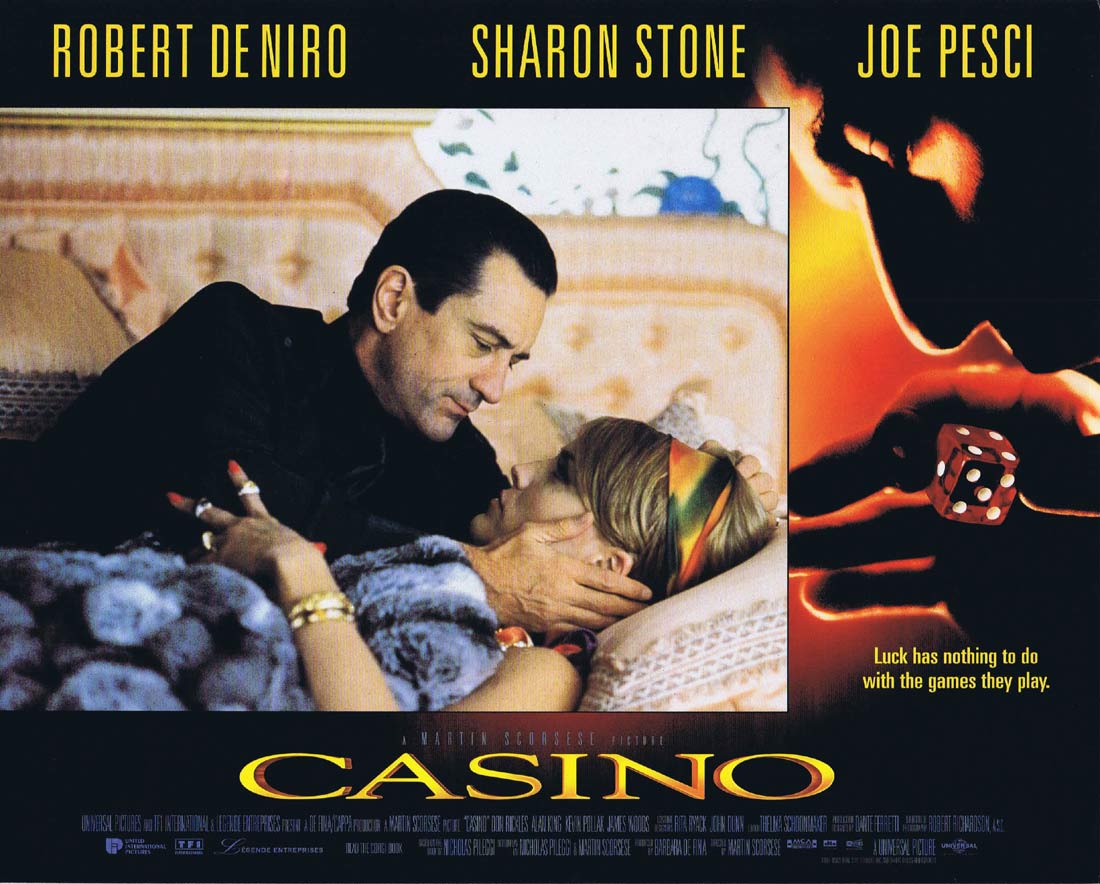 CASINO Original US Lobby Card 4 Robert De Niro Sharon Stone Joe Pesci