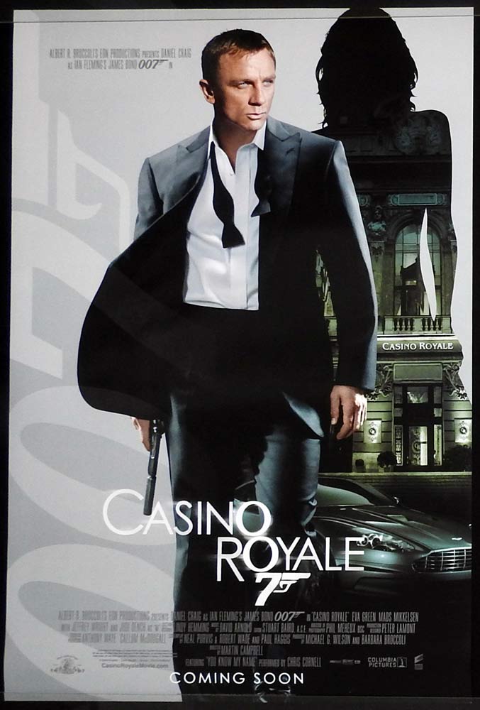 CASINO ROYALE DS US ADV One sheet Movie poster Daniel Craig James Bond Eva Green Shadow