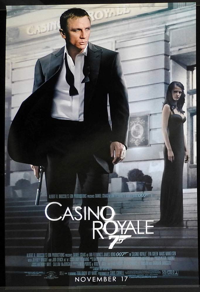 CASINO ROYALE US SS ADV One sheet Movie poster Daniel Craig James Bond Eva Green full length