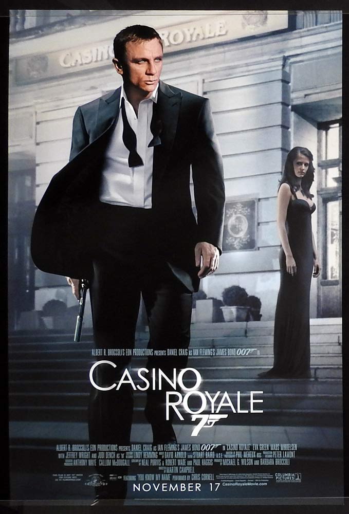 CASINO ROYALE US DS ADV One sheet Movie poster Daniel Craig James Bond Eva Green full length