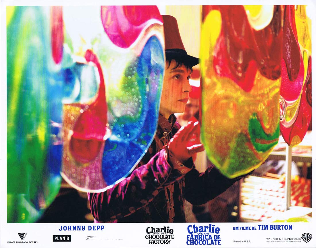 CHARLIE AND THE CHOCOLATE FACTORY Original Lobby Card 10 Johnny Depp