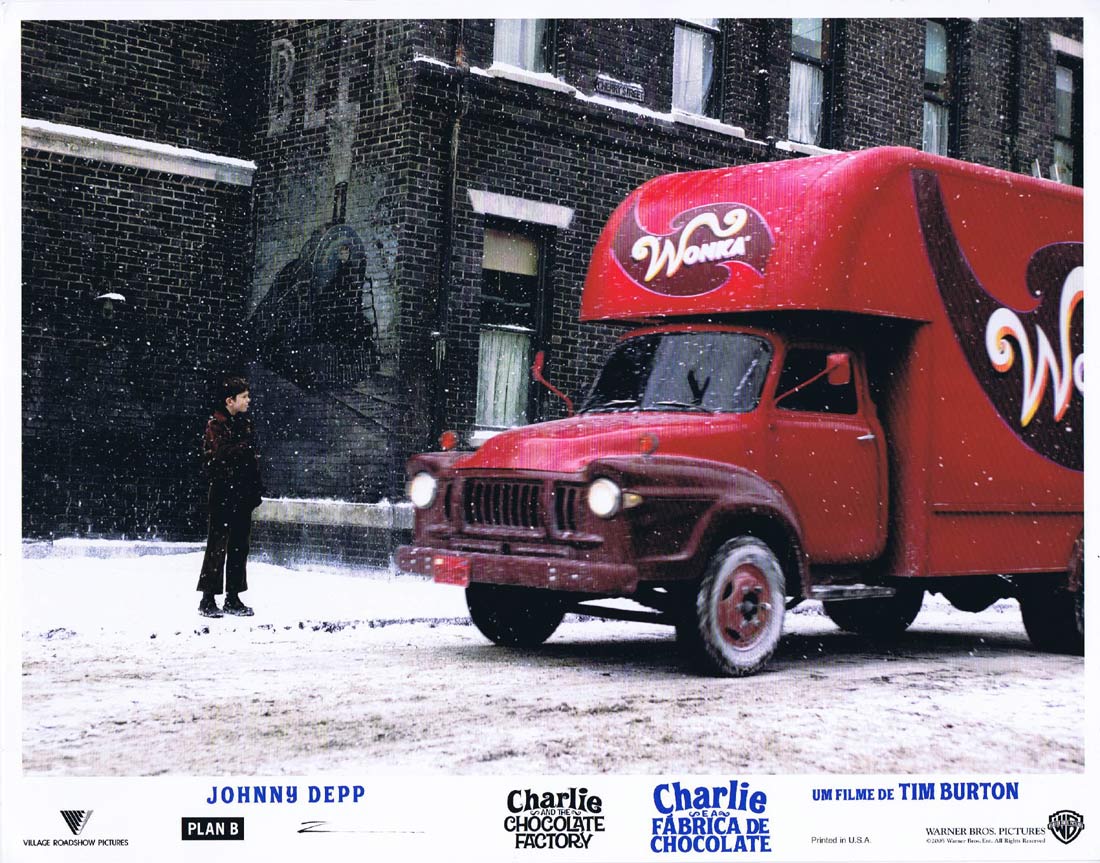 CHARLIE AND THE CHOCOLATE FACTORY Original Lobby Card 6 Johnny Depp