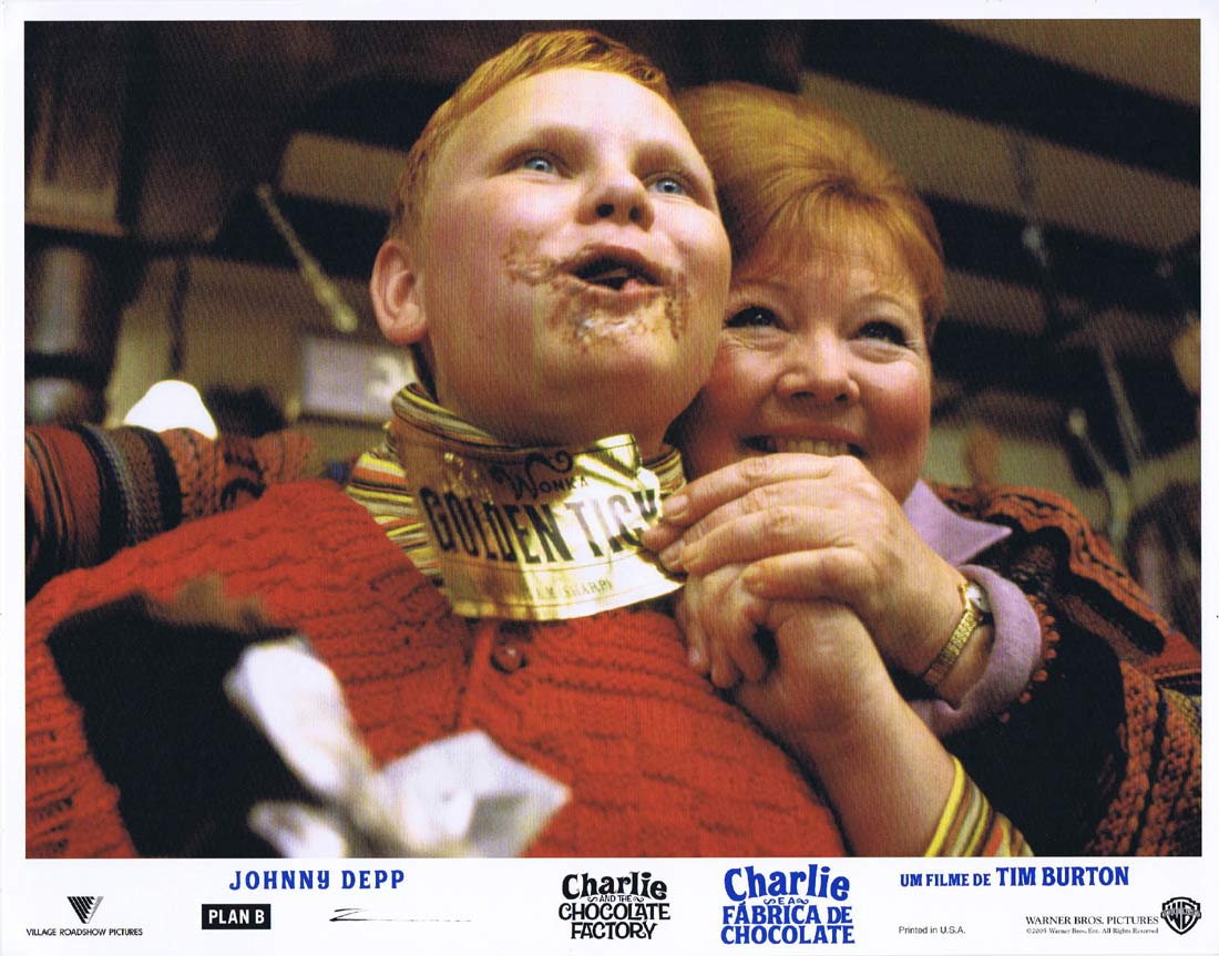 CHARLIE AND THE CHOCOLATE FACTORY Original Lobby Card 8 Johnny Depp