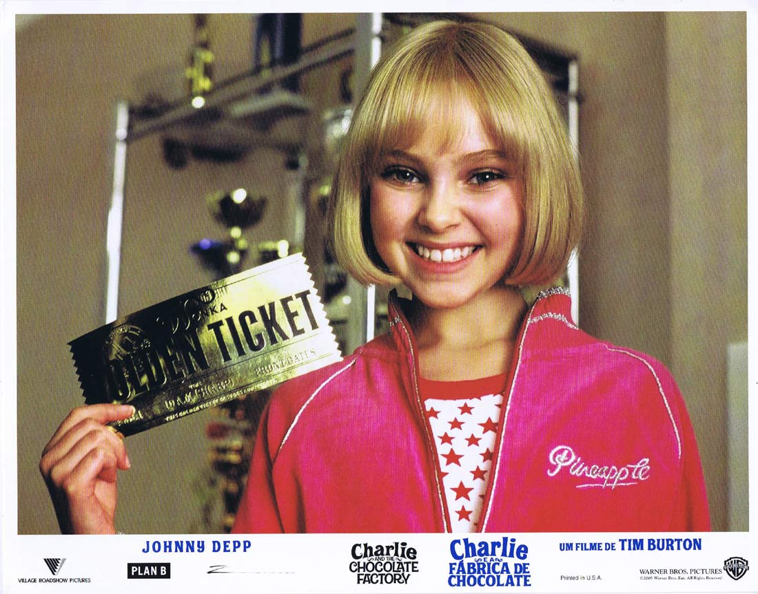 CHARLIE AND THE CHOCOLATE FACTORY Original Lobby Card 9 Johnny Depp