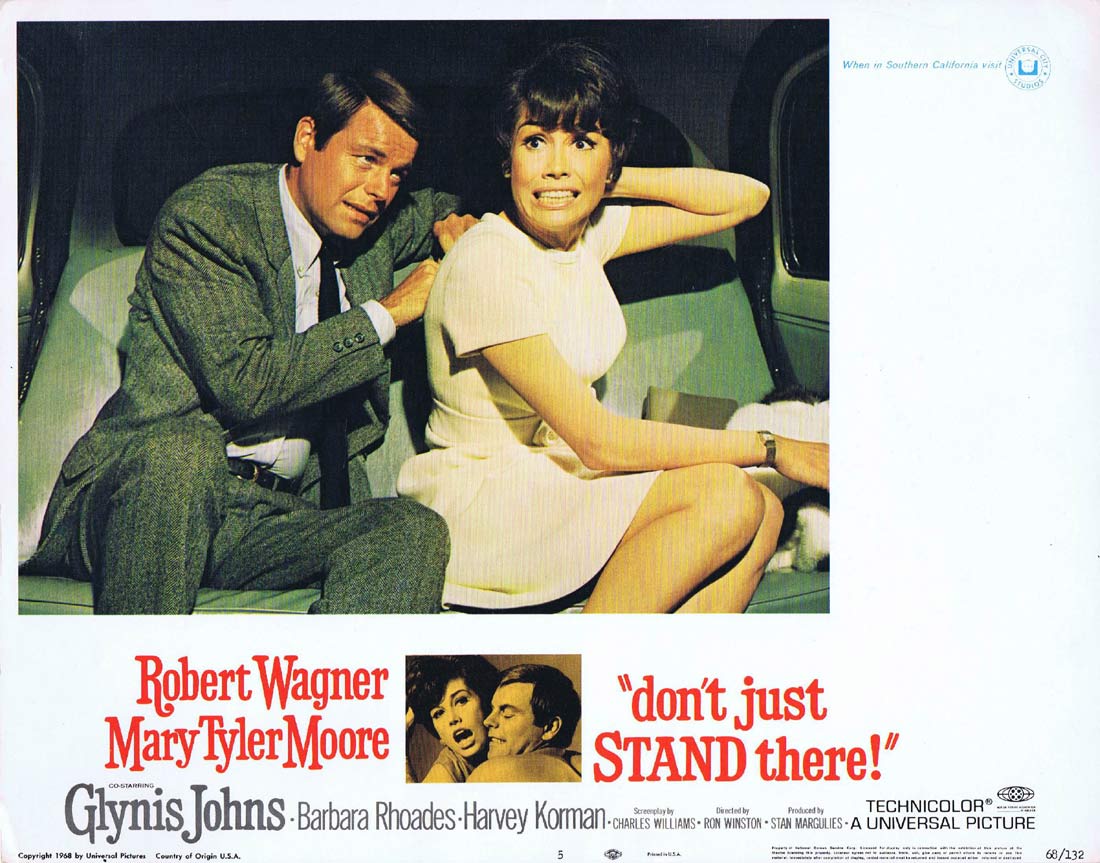 DON’T JUST STAND THERE Original US Lobby Card 5 Robert Wagner Mary Tyler Moore