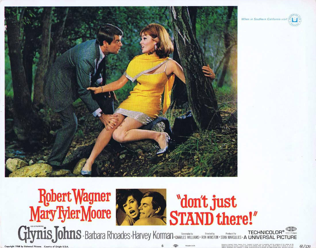 DON’T JUST STAND THERE Original US Lobby Card 6 Robert Wagner Mary Tyler Moore