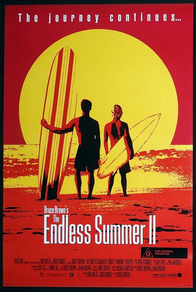 ENDLESS SUMMER II Original US One sheet Movie poster Bruce Brown Surfing