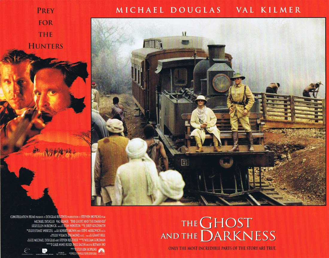 THE GHOST AND THE DARKNESS Original US Lobby Card 5 Michael Douglas Val Kilmer