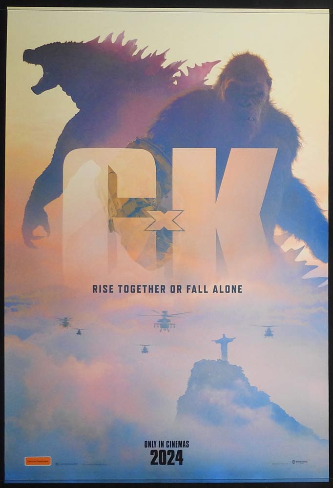 GODZILLA x KONG Original DS Aust One sheet Movie poster Rebecca Hall