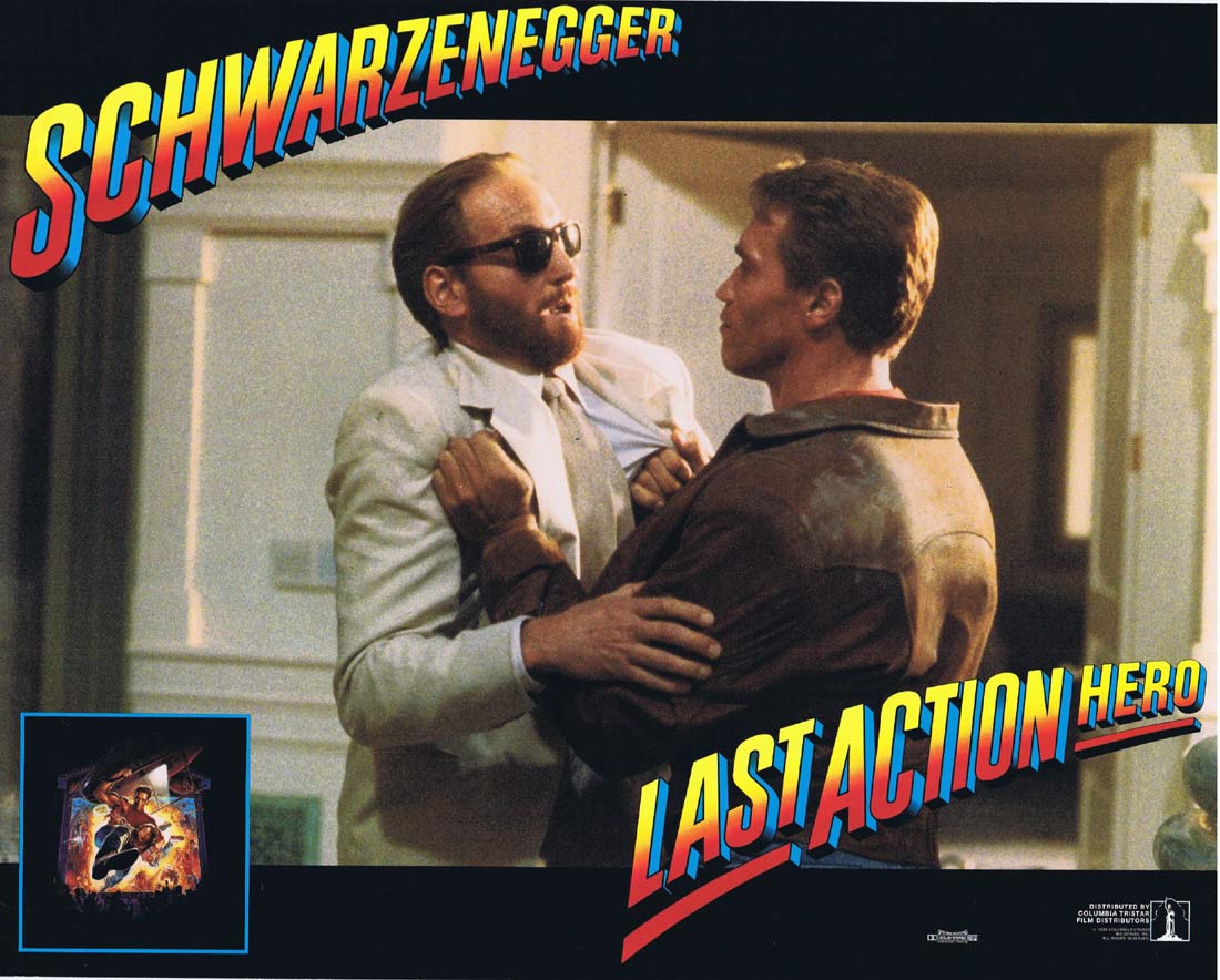 LAST ACTION HERO Original US Lobby Card 6 Arnold Schwarzenegger