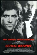 LETHAL WEAPON Original US One sheet Movie poster Mel Gibson Danny Glover