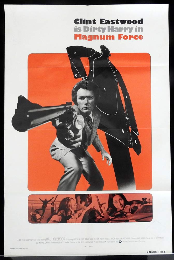 MAGNUM FORCE Original US INT One Sheet Movie Poster Clint Eastwood Dirty Harry