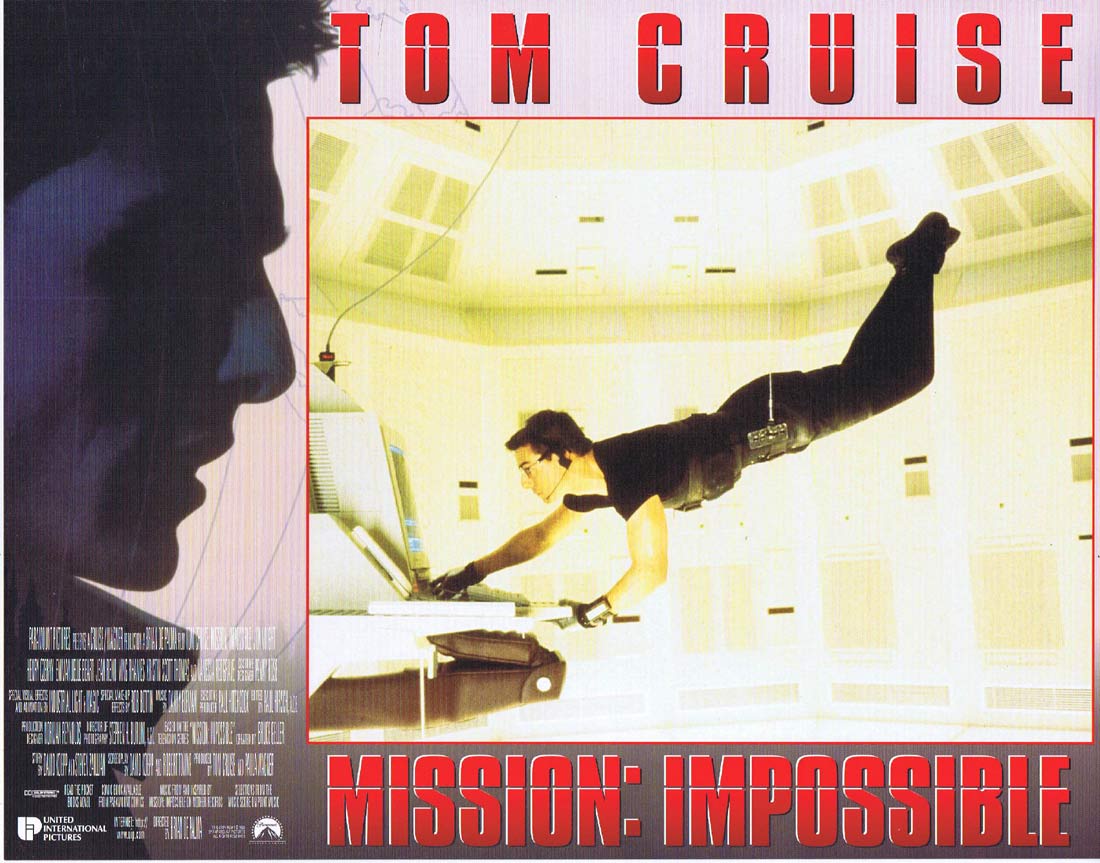 MISSION IMPOSSIBLE Original Lobby Card 2 Tom Cruise Jon Voight
