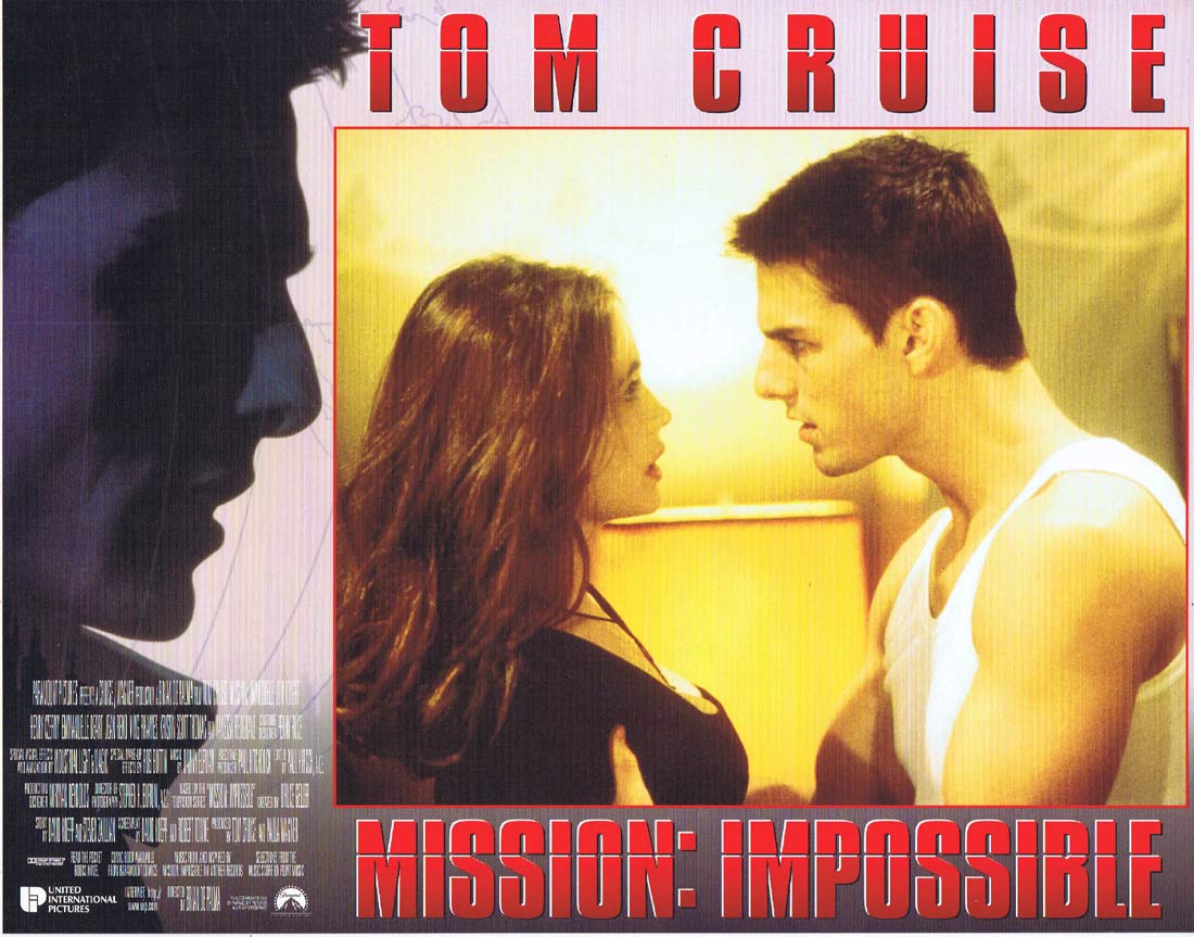 MISSION IMPOSSIBLE Original Lobby Card 4 Tom Cruise Jon Voight