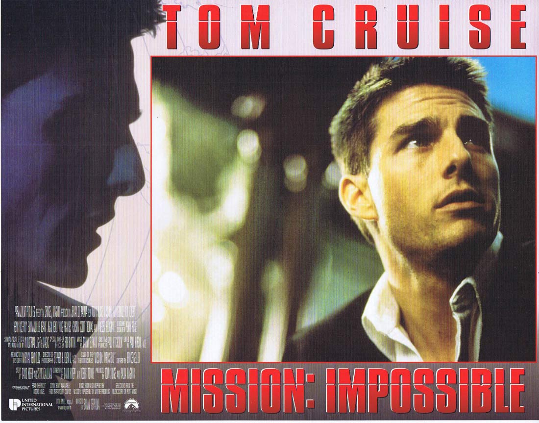 MISSION IMPOSSIBLE Original Lobby Card 9 Tom Cruise Jon Voight