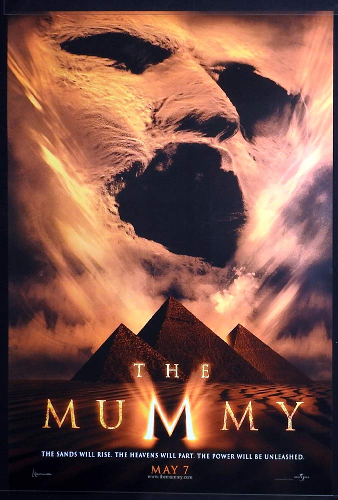 THE MUMMY Original DS US One sheet Movie poster Brendan Fraser Rachel Weisz