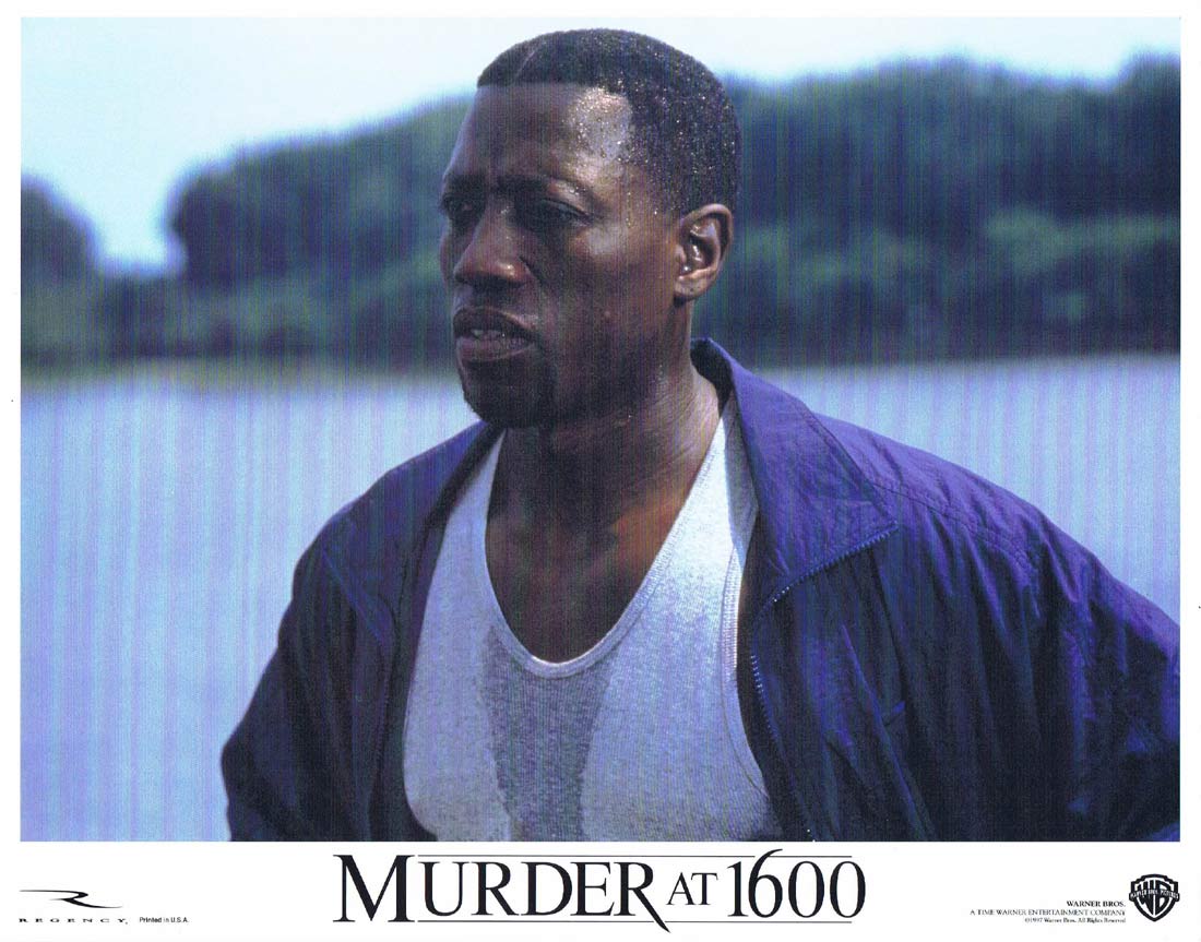 MURDER AT 1600 Original US Lobby Card 3 Wesley Snipes Diane Lane