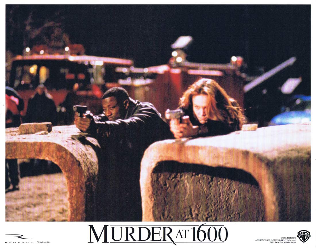 MURDER AT 1600 Original US Lobby Card 4 Wesley Snipes Diane Lane