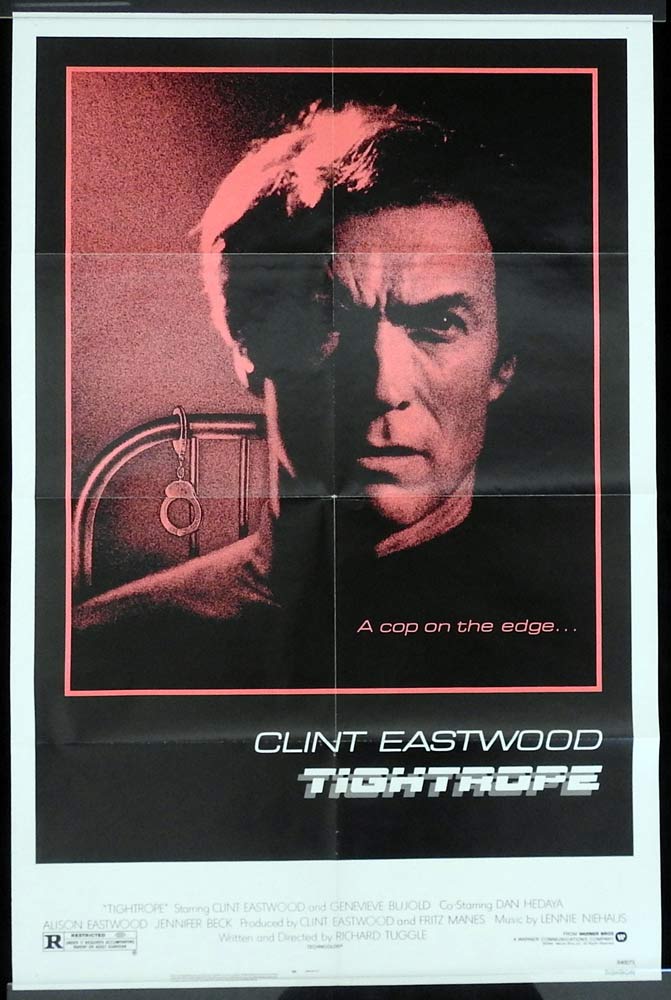 TIGHTROPE Original US One sheet Movie poster Clint Eastwood