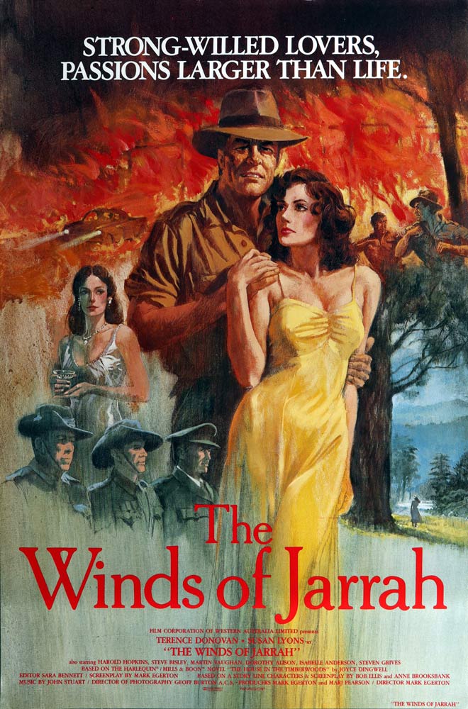 THE WINDS OF JARRAH Original US One sheet Movie poster Terence Donovan