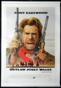 THE OUTLAW JOSEY WALES Original LB US One sheet Movie poster Clint Eastwood