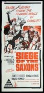 SIEGE OF THE SAXONS Original Daybill Movie poster Janette Scott Ronald Lewis